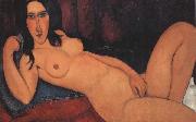 Amedeo Modigliani Reclining Nude with Loose Hair (mk38) painting